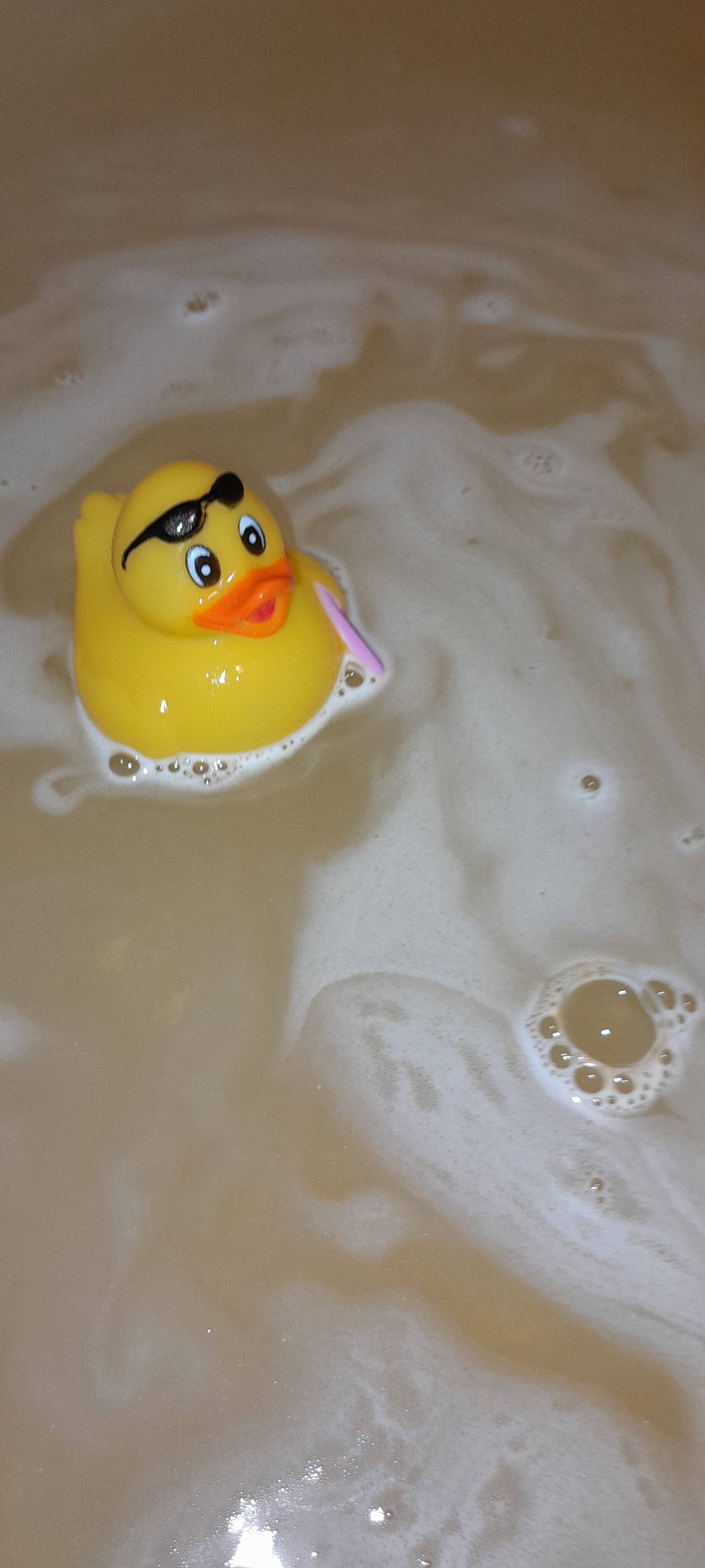 Surfer ducks