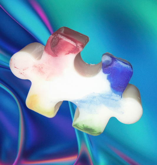 Autism awareness wax shape